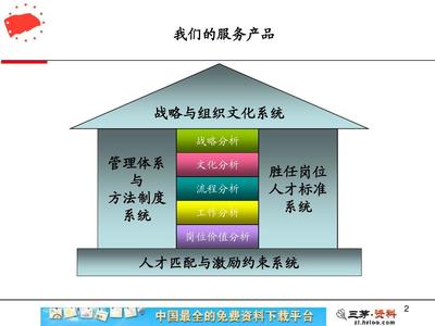 某管理咨询公司人力资源咨询模式PPT